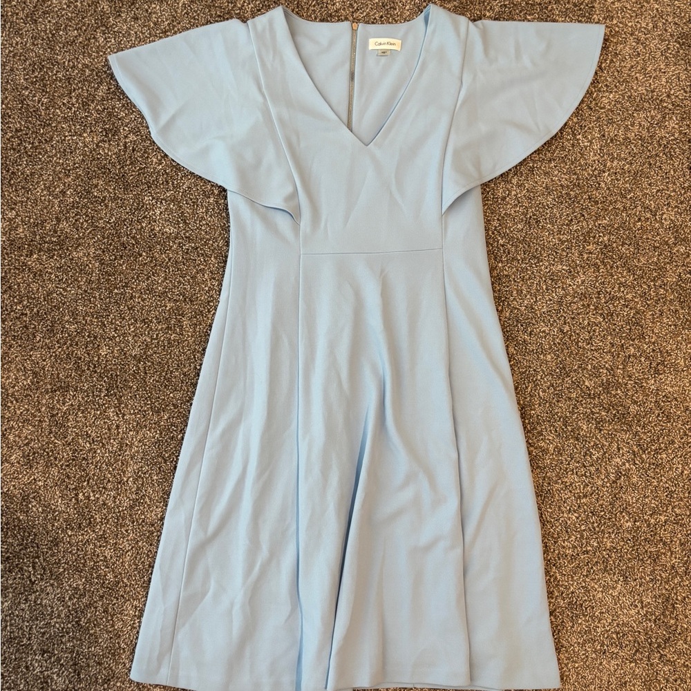 Calvin Klein Light Blue Midi Dress